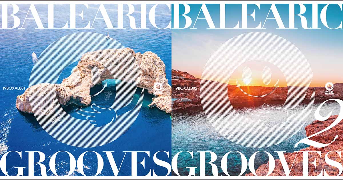 10月末と11月上旬に発売されるコンピレーションアルバムBALEARIC GROOVESとBALEARIC GROOVES 2のアートワーク